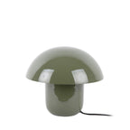 Lampe champignon en métal vert kaki – lampe de table décorative design