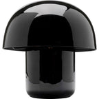 Lampe champignon en acier noir – lampe de table design décorative