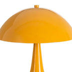 Lampe champignon en métal jaune – lampe de table décorative design