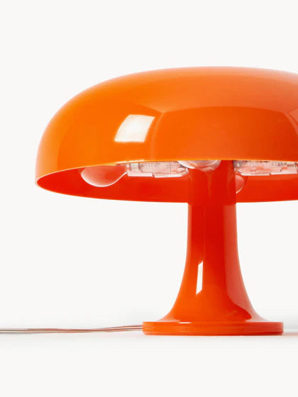 Lampe champignon design orange – lampe de table décorative moderne