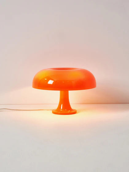 Lampe champignon design orange – lampe de table décorative moderne