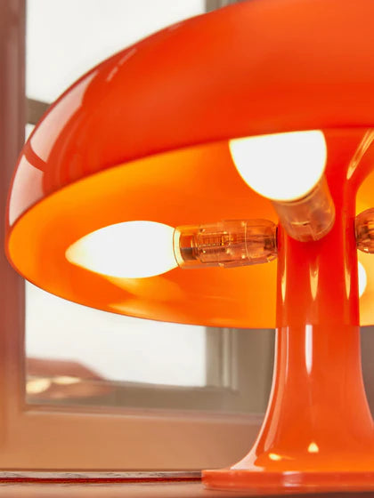 Lampe champignon design orange – lampe de table décorative moderne