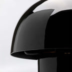 Lampe champignon en acier noir – lampe de table design décorative