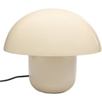 Lampe champignon en acier beige – lampe de table design décorative