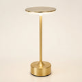 Lampe de bureau sans fil dorée MycoLamp en métal brossé avec finition premium