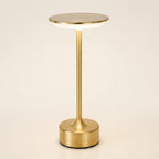Lampe de bureau sans fil dorée MycoLamp en métal brossé avec finition premium